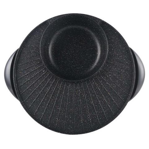 2 in 1 Electric Stone Coated Teppanyaki Grill Plate/Steamboat Hotpot - 3-5 Person