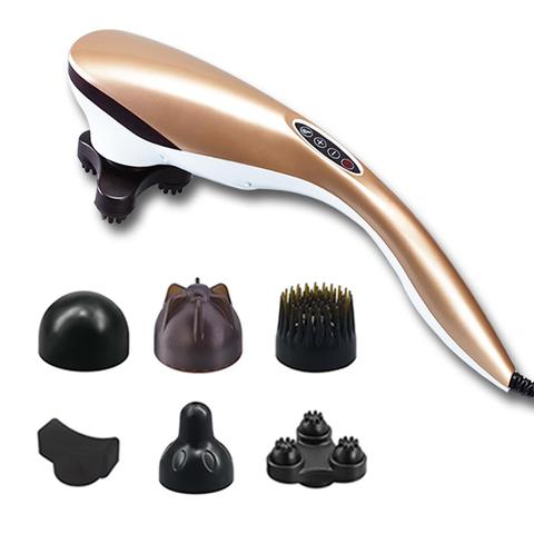 6 Heads Portable Handheld Massager - Gold