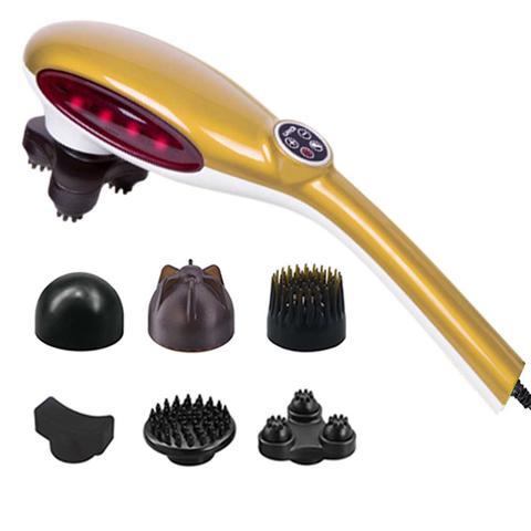 6 Heads Portable Handheld Massager - Yellow